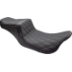 Le Pera Tailwhip Seat - Double Diamond w/ Grip Tape - Black - FL '08-'23 - 0801-1541  LK-587DDGP