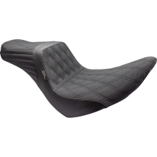 Le Pera Tailwhip Seat - Double Diamond w/ Grip Tape - Black - FL/FX '18-'23 - 0802-1538  LYR-580DDGP