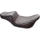 Le Pera Tailwhip Seat - Double Diamond w/ Red Thread - Black - FL '08-'24 - 0801-1536  LK-587DD-RED