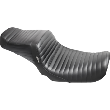 Le Pera Tailwhip Seat - Pleated - Black - FXD '04-'05 - 0803-0757  LF-581PT
