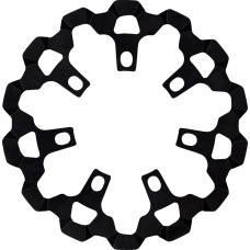 Lyndall Racing Brakes Llc Brake Rotor - Front - 11-13/16" - Black - 1710-4525  3-621