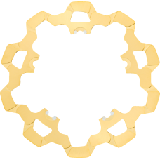 Lyndall Racing Brakes Llc Brake Rotor - Front - 11-13/16" - Gold - 1710-4532  3-222