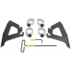 Memphis Shades Fats/Slim Trigger Lock Mounting Kit - Hammer - Black - 2321-0389  MEB2023