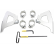 Memphis Shades Fats/Slim Trigger Lock Mounting Kit - Hammer - Polished - 2321-0387  MEK2023