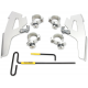 Memphis Shades Fats/Slim Trigger Lock Mounting Kit - Vegas - Polished - 2321-0379  MEK2021