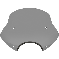 Memphis Shades Speed Demon Sportshields - 13" - 9" Headlight Cutout - Black Smoke - 2313-0334  MEP54612