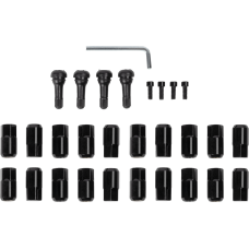 Moose Offroad Lug Nut - 12 mm x 1.50 - Black - Flat - 20 Pack - 0223-0270  SP300MO207B-20