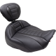 Mustang Deluxe Touring Solo Seat - Black Stitch - FLT/FLH '23-'24 - 0801-1675 89401