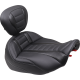 Mustang Deluxe Touring Solo Seat - Gun Metal Stitch - FLT/FLH '23-'24 - 0801-1674  89401GM
