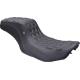 Mustang One Piece 2-Up Squareback Seat - Double Diamond - Gunmetal Stitch - FLH/FLT '23-'24 - 0801-1904  88415GM