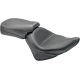 Mustang Seat - Vintage - Wide - Touring - Without Driver Backrest - Two-Piece - Smooth - Black - Vegas - 0810-0492 76511