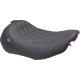 Mustang Wide Tripper Seat - Solo - Dark Brown/Gun Metal Stitching - FLT/FLH '23-'25 - 0801-2017  89503GM
