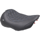 Mustang Wide Tripper Seat - Solo - Dark Brown/Sky Blue Stitching - FLT/FLH '23-'25 - 0801-2026  89503SB