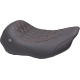 Mustang Wide Tripper Seat - Solo - Mandarin Orange Stitching - FLT/FLH '23-'25 - 0801-2024  88503MO