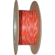 Namz 100' Wire Spool - 20 Gauge - Orange/White - 2120-1317  NWR-39-100-20
