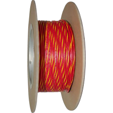 Namz 100' Wire Spool - 20 Gauge - Red/Yellow - 2120-1316  NWR-24-100-20