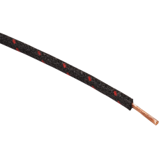 Namz 25' Cloth-Braided Wire Spool - 16 Gauge - Black/Red - 2120-1258  NCBW-02