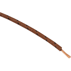 Namz 25' Cloth-Braided Wire Spool - 16 Gauge - Brown/Black - 2120-1260  NCBW-10
