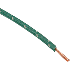 Namz 25' Cloth-Braided Wire Spool - 16 Gauge - Green/White - 2120-1269  NCBW-89