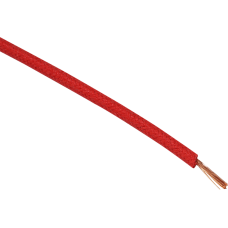 Namz 25' Cloth-Braided Wire Spool - 16 Gauge - Red - 2120-1261  NCBW-2