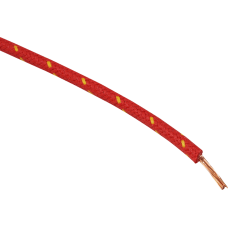 Namz 25' Cloth-Braided Wire Spool - 16 Gauge - Red/Yellow - 2120-1264  NCBW-24