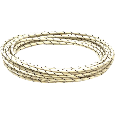 Namz 25' Cloth-Braided Wire Spool - 16 Gauge - White/Black - 2120-1270  NCBW-90