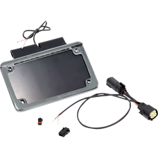 Namz Saddlebag Tag Holder w/ Illuminated License Plate Frame - '10 FLHX - 2120-1415  NIBTH-C02