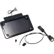 Namz Saddlebag Tag Holder w/ Illuminated License Plate Frame - '14 FLHT - 2120-1413  NIBTH-B03