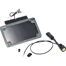 Namz Saddlebag Tag Holder w/ Illuminated License Plate Frame - '14 FLHT - 2120-1416  NIBTH-C03