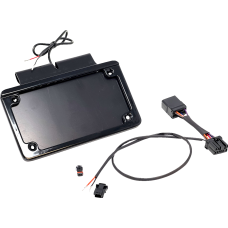 Namz Saddlebag Tag Holder w/ Illuminated License Plate Frame - '97 FLHR - 2120-1411  NIBTH-B01