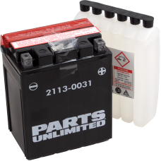 Parts Unlimited AGM Battery - YTX14AHLBS .732 L - 2113-0031 AGM Maintenance-Free Battery