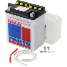 Parts Unlimited Battery - YB14L-A2 - 2113-0184 Heavy-Duty 12v Battery Kit