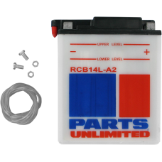Parts Unlimited Battery - YB14L-A2 - RCB14L-A2 Heavy-Duty Battery