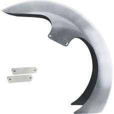 Paul Yaffe Bagger Nation DEI Front Fender - OEM - 16"-19" Wheel - With Satin Adapters - Touring Models - 1401-0984  DEI-OEM-14L-S