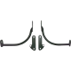 Paul Yaffe Bagger Nation Fairing Support Bar - Black - FXLRST - 2350-0564  PYO:FSB-22LRST-STL-B