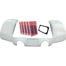 Paul Yaffe Bagger Nation Pro Street Rear Fender - Black Plate Frame - Dual Outlet - 1401-1044  FPSFK-N-DO-5TB-B