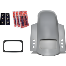Paul Yaffe Bagger Nation Short Rear Fender - Sport - With Black Plate Frame - Thunder-pod Taillight - 1401-1062  RF-SSTH P-R-B