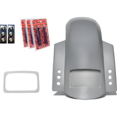 Paul Yaffe Bagger Nation Short Rear Fender - Sport - With Chrome Plate Frame - Thunder-pod Taillight - 1401-1063  RF-SSTH P-R-C