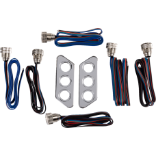 Paul Yaffe Bagger Nation Taillight Kit - Chrome - 2010-1519  PYO:TSLP-C