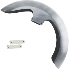 Paul Yaffe Bagger Nation Thicky Front Fender - 21" - With Chrome Adapters - 1401-1010  THICKY21-14L-C