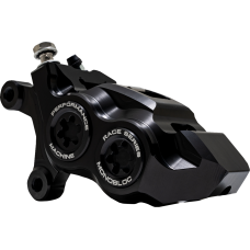Performance Machine (Pm) Caliper - 137 X 4B - Left - Black Anodized with Black Bore Caps - 1701-0796  0053-2957-MB