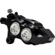Performance Machine (Pm) Caliper - 137 X 4B - Left - Black Anodized with Clear Bore Caps - 1701-0797  0053-2957-MC