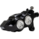 Performance Machine (Pm) Caliper - 137 X 4B - Right - Black Anodized with Clear Bore Caps - 1701-0799  0053-2958-MC