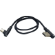 Ridepower 90° Male USB to 90° Male USB-C Cable - Phone - Charger - 18" - Black - 3807-0709  RP90DGUSBUSBC18