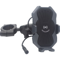 Ridepower Metal Phone Holder - Inductive Charging 1-1/2" Bar Mount - 4402-1037  RPMTLINDMOUNT15