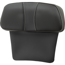 Saddlemen Chopped Tour Pak Backrest Pad - Dominator - Black w/ Carbon Fiber Inset - FLT/FLH '14-'23 - 0822-0554  814-07-CPACK-D