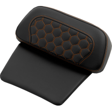 Saddlemen Chopped Tour Pak Pad - Honeycomb - Orange Stitching - FLH/FLT '14-'24 - 0822-0600  814-07C-HC-ORA