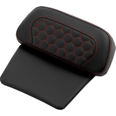 Saddlemen Chopped Tour Pak Pad - Honeycomb - Red Stitching - FLH/FLT '14-'24 - 0822-0598  814-07C-HC-RED