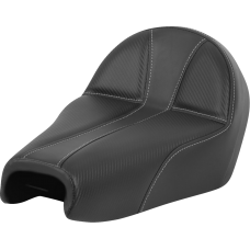 Saddlemen Dominator Seat - Black w/ Silver Stitching - XL '04-'22 - 0804-0788  807-03B-0042