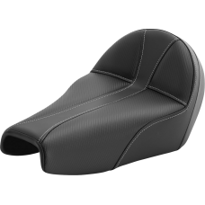 Saddlemen Dominator Seat - Black w/ Silver Stitching - XL '04-'22 - 0804-0789  807-11B-0042